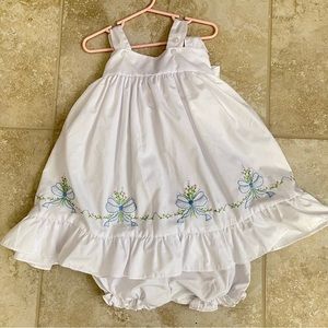 White 24months dress proper peony with bloomers